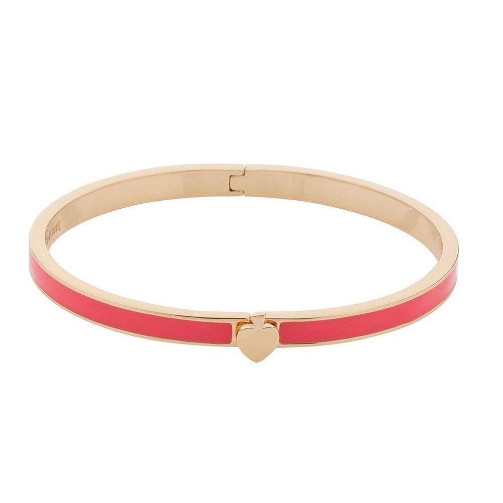 Kate Spade New York Spade Bangles Thin Enamel Hinge Bangle Bracelet Bright Rose